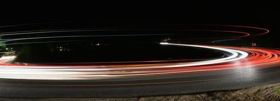 light trails view photo