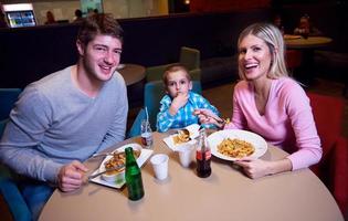 Sweden, 2022 - Family in shopping mall photo