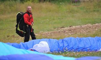 paragliding sport view photo