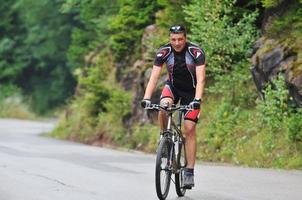 vista de bicicleta de montaña foto