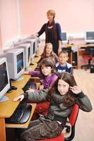 it education with children in school photo