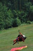 vista deportiva de parapente foto