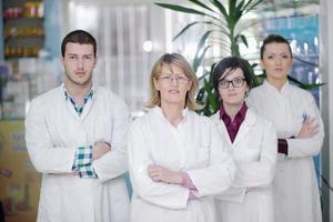 equipo de personas de farmacia farmacia foto