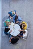 group of students  top view photo