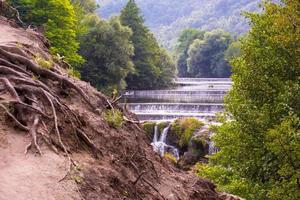 Beautiful waterfall view photo