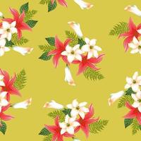 Vector seamless pattern collection.Wild flowers, leaves, branches, candies repeat pattern design set.seamless floral pattern.Handmade. Wallpaper, fabric or design of Illistrator. photo