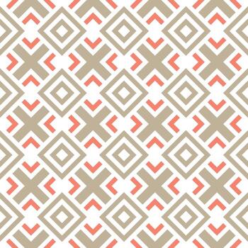 Seamless Abstract Shape Vector Pattern
