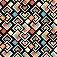 Seamless pattern of geometric shapes, Squares, rhombuses, Geometric background vector