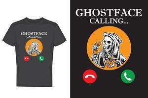 Ghostface Calling T-shirt vector