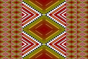 seamless geometric ethnic pattern design vector