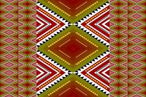 seamless geometric ethnic pattern design vector