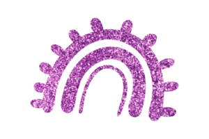 glitter regnbåge png