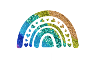 Glitter Rainbow PNG