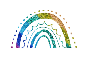 Glitter Rainbow PNG