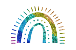 Glitzerregenbogen png