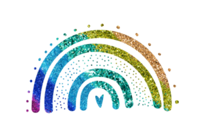 glitter, arco-íris png