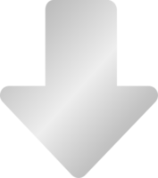 Silver Down Arrow Icon png