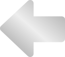 Silver Left Arrow Icon png