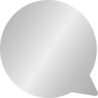 Silver Comment Icon png