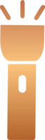 Bronze-Taschenlampe-Symbol png