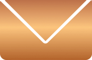 icône de courrier en bronze png