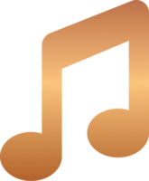 Bronze Music Note Icon png