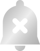 silver- disable underrättelse ikon png