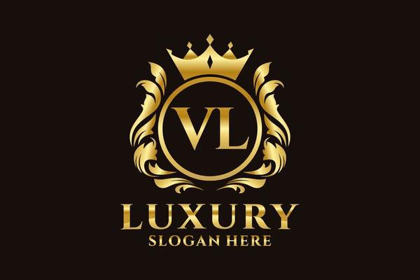 Initial VL Letter Royal Luxury Logo template in vector art for luxurious  branding projects and other vector illustration. 11934973 Vector Art at  Vecteezy