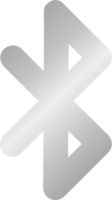 icono de bluetooth plateado png