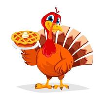 Thanksgiving turkey. Happy Thanksgiving Day. vector