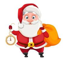 Merry Christmas and Happy New Year. Santa Claus vector