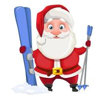 Merry Christmas and Happy New Year. Santa Claus vector