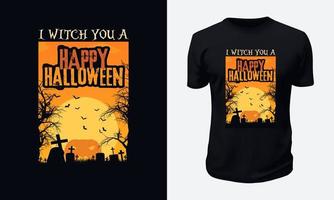 diseño de camiseta de halloween vector