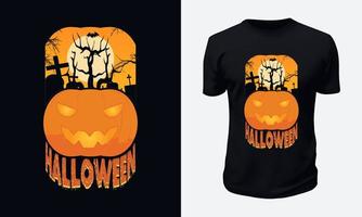 diseño de camiseta de halloween vector