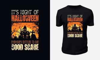 Halloween T-shirt Design vector