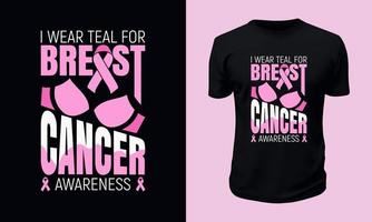 Breast Cancer Awareness T-shirt Design vector