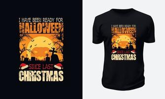 Halloween T-shirt Design vector