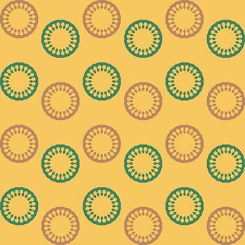 Pattern design template with ornament motif. repeat and seamless textile. decorative graphic in flat style vector