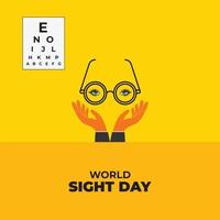 World Sight Day concept. Template for background, banner, card, poster. vector illustration.