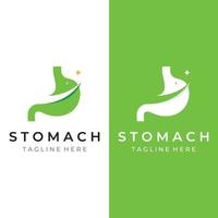 Stomach health and stomach care template logo design. Logo sign for doctor, business and branding. vector