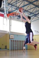 vista de hombre de baloncesto foto