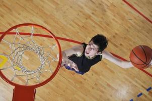 vista del jugador de baloncesto foto