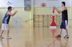 vista del juego de baloncesto foto