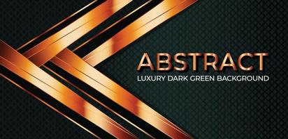 Luxury Dark Green abstract Background, Futuristic technology background, Glowing banner design vector