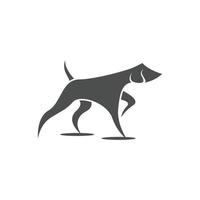 vector de plantilla de logotipo de silueta de perro