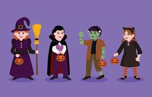 Trick or Treat Characters vector