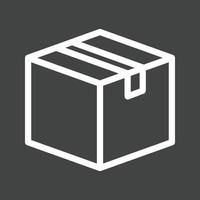 Package I Line Inverted Icon vector