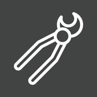 Extracting Line Inverted Icon vector