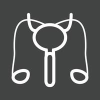 Male Reproductive System Line Inverted Icon vector