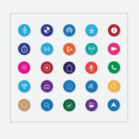 Beautiful popular social medial logos and icons collection set vector